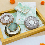 Load image into Gallery viewer, marble tray hamper for diwali
