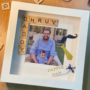 personalised scrabble frame for fathers day gift
