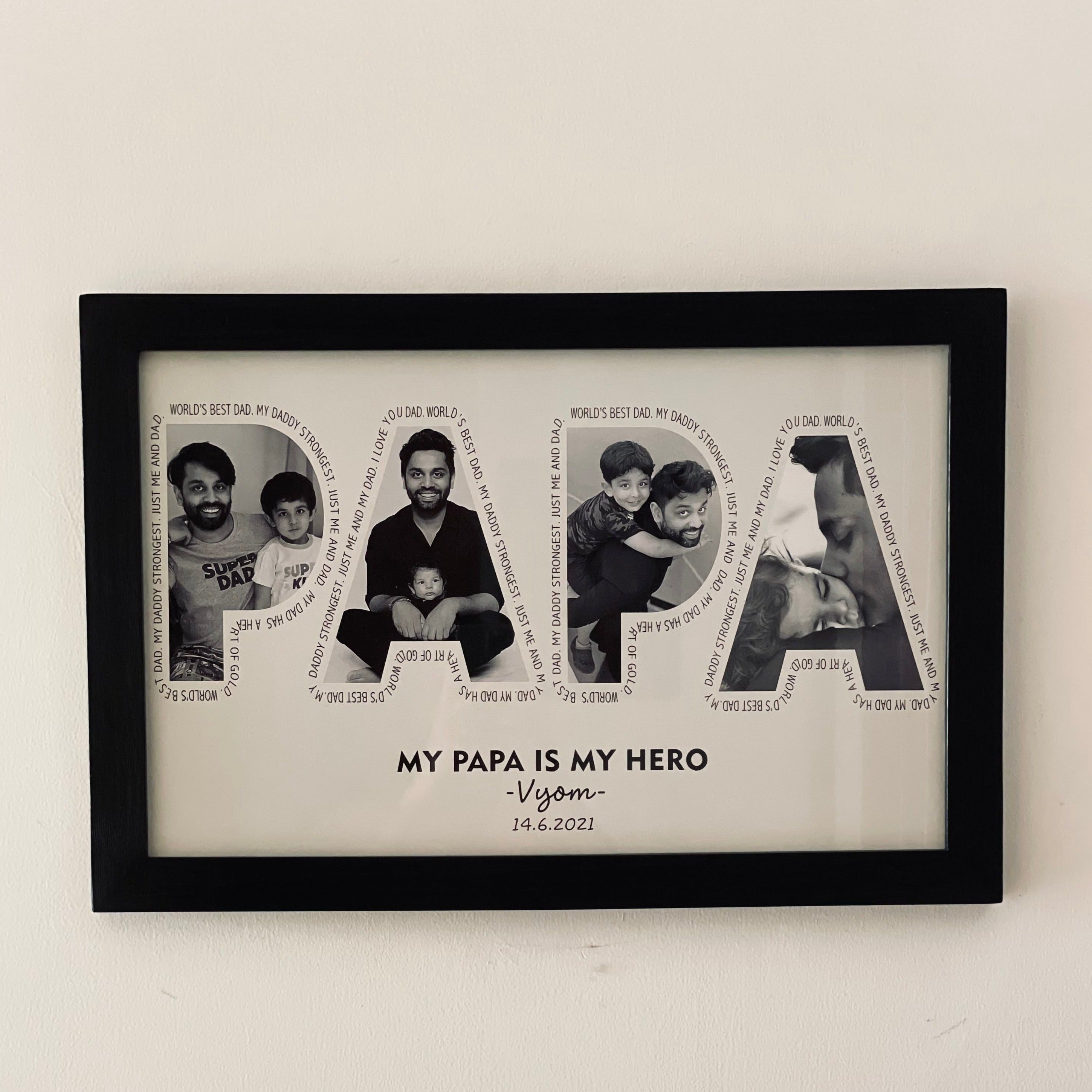 personalised dad frame for fathers day