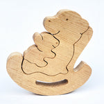 Load image into Gallery viewer, rocking bear wooden puzzle 
