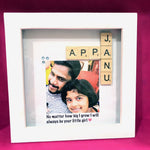 Load image into Gallery viewer, personalised scrabble frame for fathers

