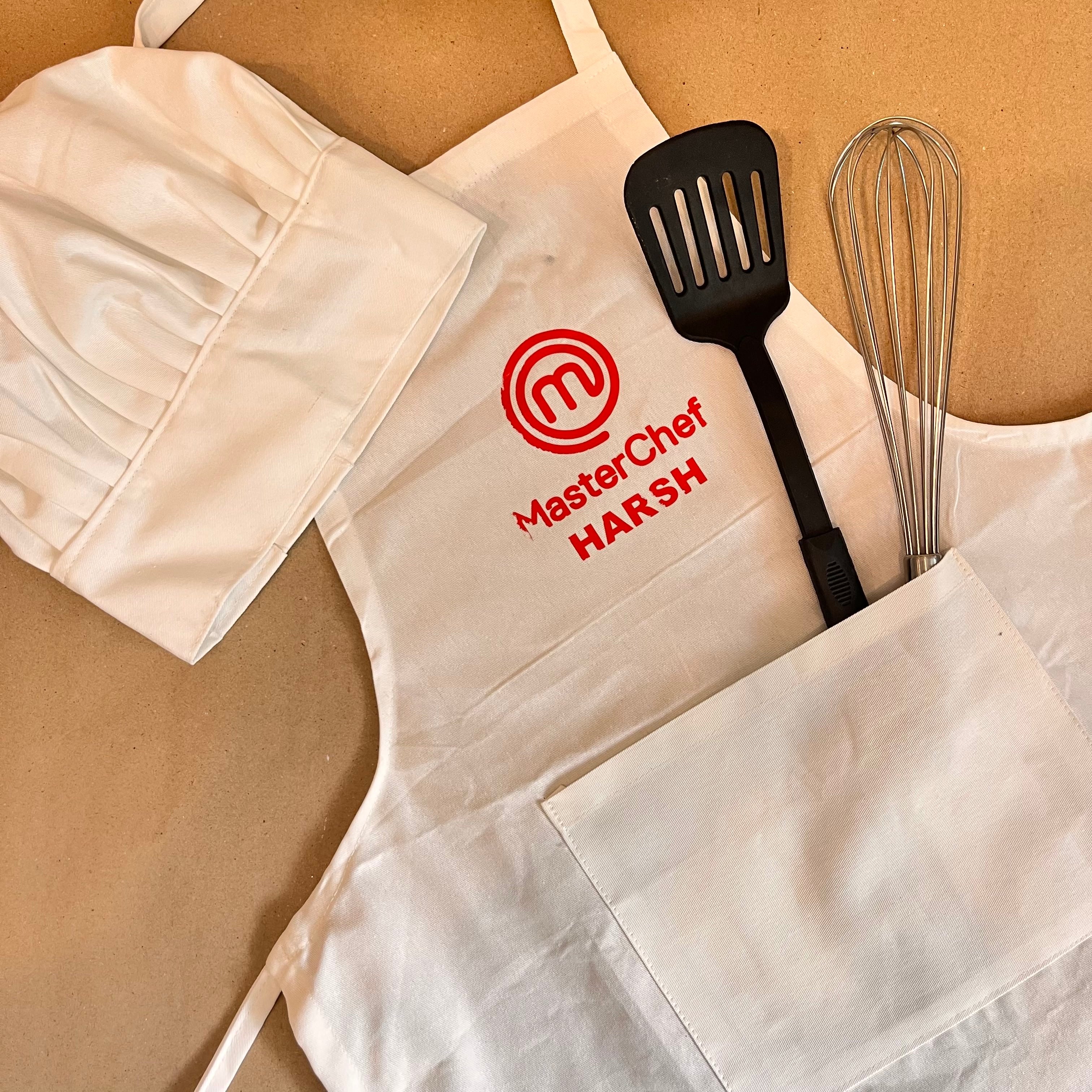 personalised apron and cap for fathers day gift