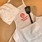 Load image into Gallery viewer, personalised apron and cap for fathers day gift
