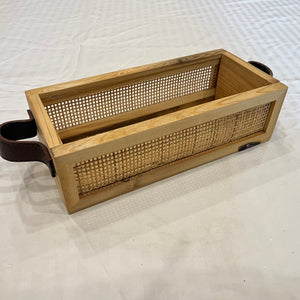 Leather Rattan Tray