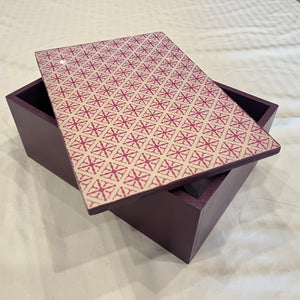 Purple Resin Box