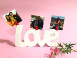 Load image into Gallery viewer, Wooden Stand with Pics for valentines day
