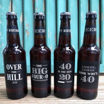 Load image into Gallery viewer, personalised beer label for 40th bday
