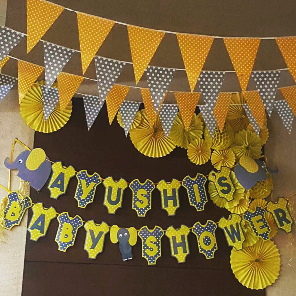personalised banner for baby shower
