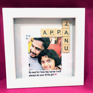 personalised scrabble frame for fathers