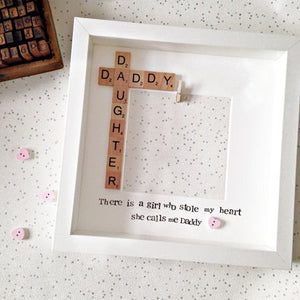 personalised dad daughter frame for fathers gift