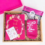 Load image into Gallery viewer, personalised bridal hamper for bride to be gift idea
