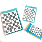 Load image into Gallery viewer, chess themed customised notebook

