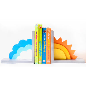 sun cloud theme bookend for kids