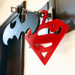 superman and batman hangers for kids