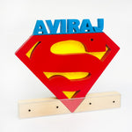 Load image into Gallery viewer, personalised superman nameplate for kids
