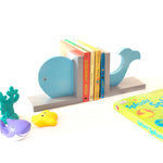 Load image into Gallery viewer, whale bookend for kids
