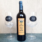Load image into Gallery viewer, friends theme gift personalised wine label
